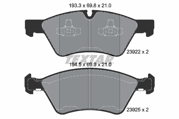 Set placute frana