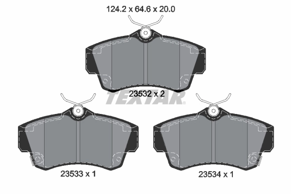 Set placute frana