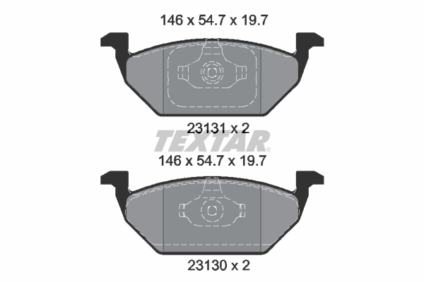 Set placute frana