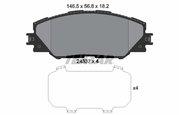 Set placute frana