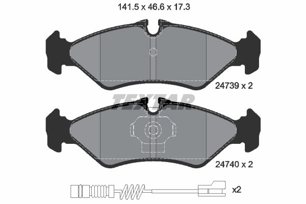 Set placute frana