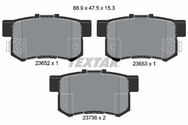Set placute frana