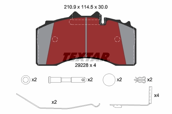 Set placute frana