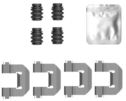 Set accesorii, placute frana