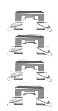 Set accesorii placute frana