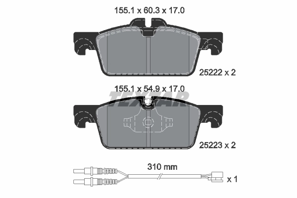 Set placute frana