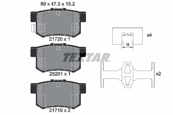 Set placute frana