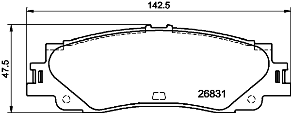 Set placute frana