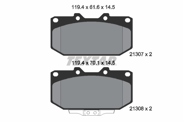 Set placute frana