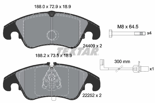 Set placute frana