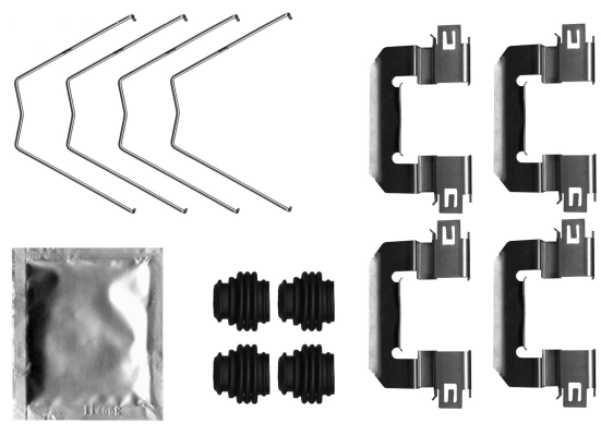 Set accesorii, placute frana