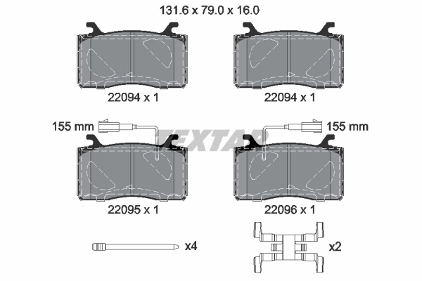 Set placute frana
