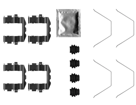 Set accesorii placute frana