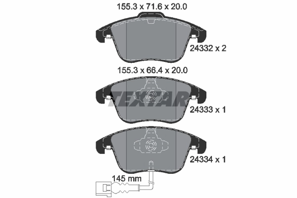 Set placute frana