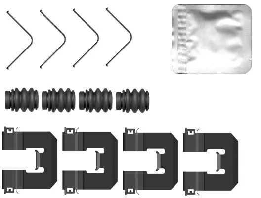 Set accesorii, placute frana