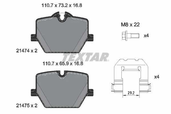 Set placute frana