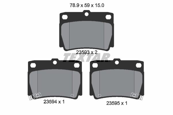 Set placute frana