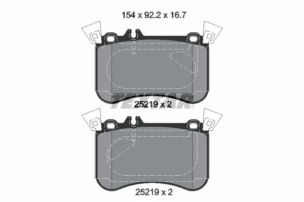 Set placute frana