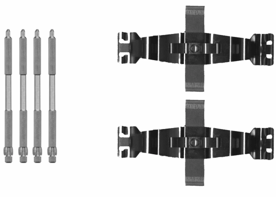 Set accesorii placute frana
