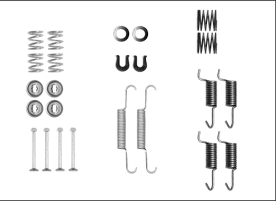 Set accesorii, saboti frana parcare