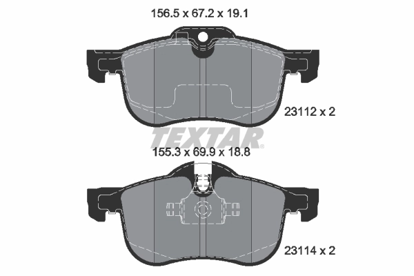 Set placute frana