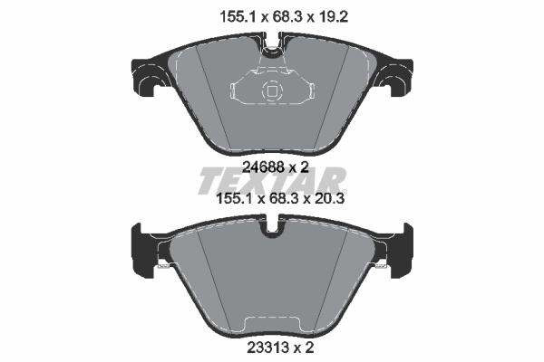 Set placute frana