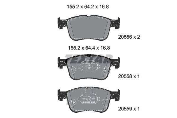 Set placute frana