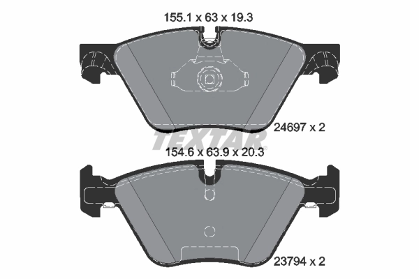 Set placute frana