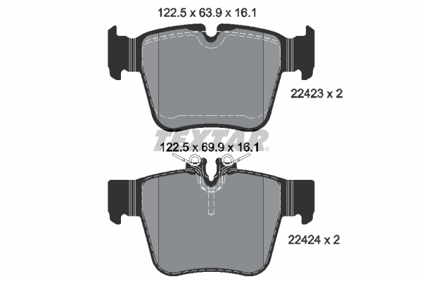 Set placute frana
