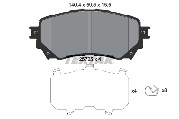 Set placute frana