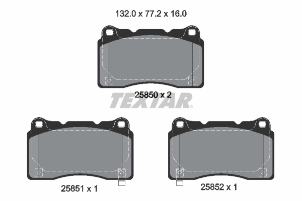 Set placute frana