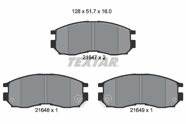 Set placute frana