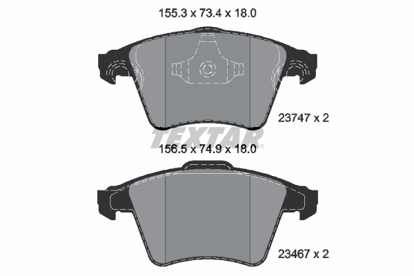 Set placute frana