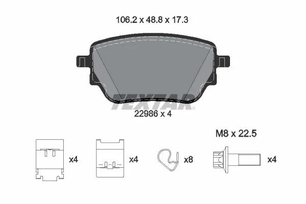 Set placute frana