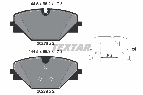 Set placute frana