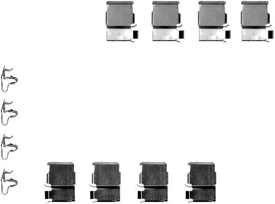Set accesorii placute frana