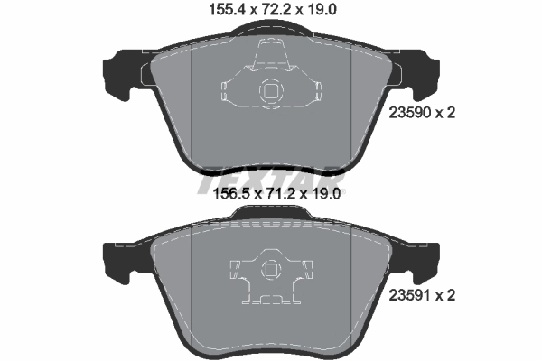Set placute frana
