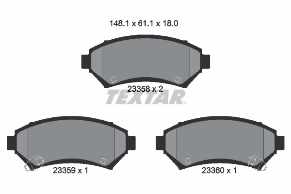 Set placute frana