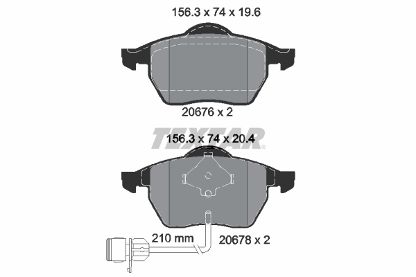 Set placute frana
