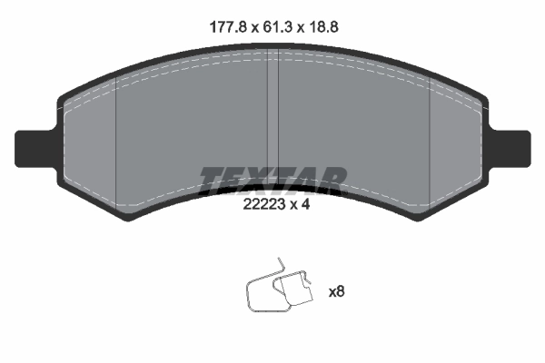 Set placute frana