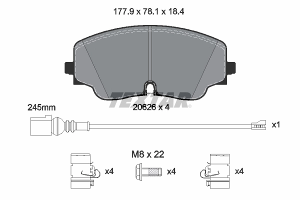 Set placute frana