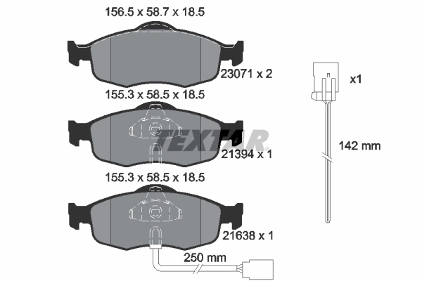 Set placute frana