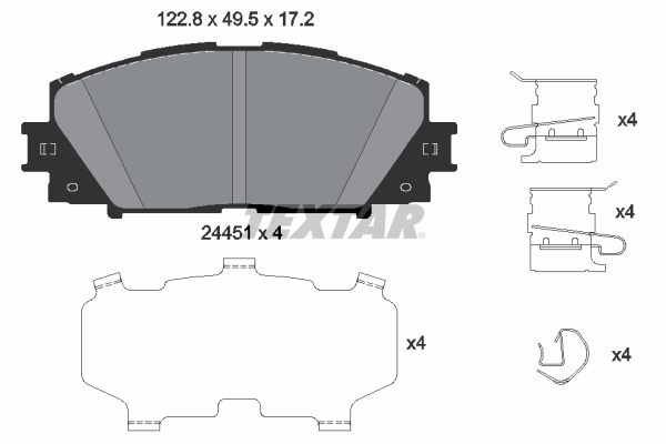 Set placute frana