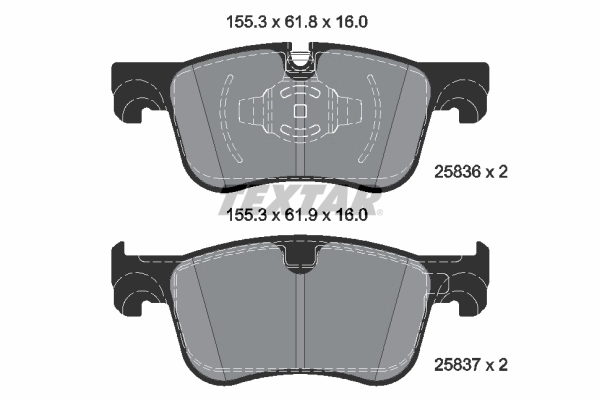 Set placute frana