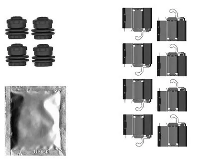 Set accesorii placute frana