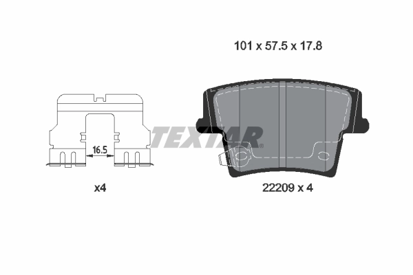 Set placute frana