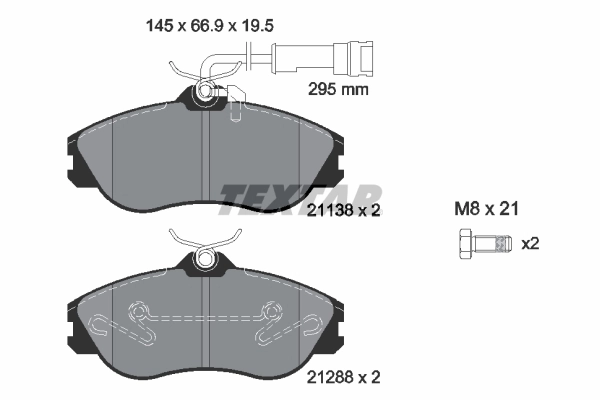 Set placute frana