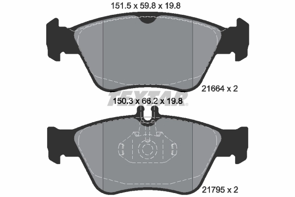 Set placute frana