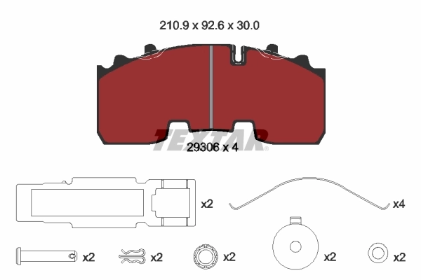 Set placute frana