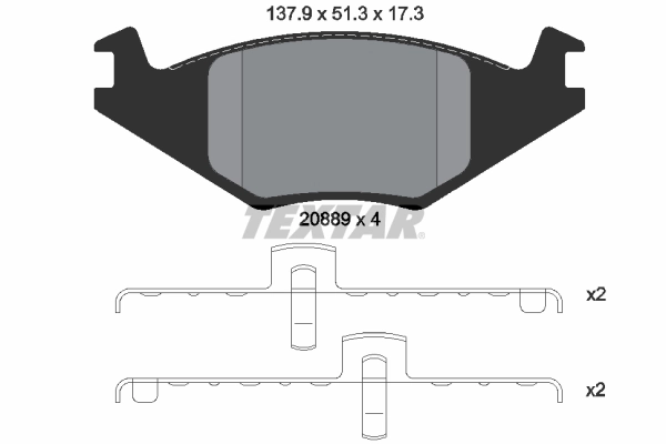 Set placute frana